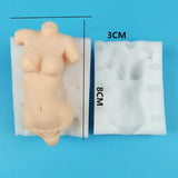 Maxbell Silicone Female Bust of Body Mould Sugarcraft Chocolate Material Dolls Face DIY Mold Kits