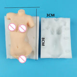 Maxbell Silicone Female Bust of Body Mould Sugarcraft Chocolate Material Dolls Face DIY Mold Kits