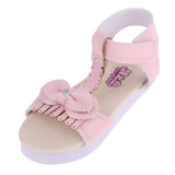 Maxbell Doll Sandals, Doll Shoes Fits 1/3 BJD Girl Dolls, PU Leather Bowknot Shoes Sandals (Pink)