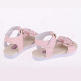 Maxbell Doll Sandals, Doll Shoes Fits 1/3 BJD Girl Dolls, PU Leather Bowknot Shoes Sandals (Pink)