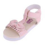 Maxbell Doll Sandals, Doll Shoes Fits 1/3 BJD Girl Dolls, PU Leather Bowknot Shoes Sandals (Pink)