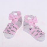 Max 1/3 BJD Ankle Strape Shoes Sandals For Night Lolita Dolls Pink Star