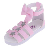 Max 1/3 BJD Ankle Strape Shoes Sandals For Night Lolita Dolls Pink Star
