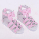 Max 1/3 BJD Ankle Strape Shoes Sandals For Night Lolita Dolls Pink Star