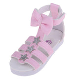Max 1/3 BJD Ankle Strape Shoes Sandals For Night Lolita Dolls Pink Star