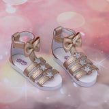 Max 1/3 BJD Ankle Strape Shoes Sandals For Night Lolita Dolls Champagne Gold