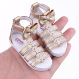 Max 1/3 BJD Ankle Strape Shoes Sandals For Night Lolita Dolls Champagne Gold