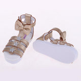 Max 1/3 BJD Ankle Strape Shoes Sandals For Night Lolita Dolls Champagne Gold