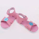Max 1/3 BJD Ankle Strape Shoes Sandals For Night Lolita Dolls Pink Flower