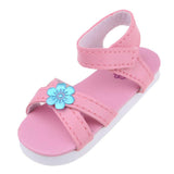 Max 1/3 BJD Ankle Strape Shoes Sandals For Night Lolita Dolls Pink Flower