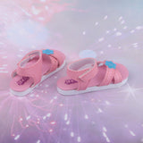 Max 1/3 BJD Ankle Strape Shoes Sandals For Night Lolita Dolls Pink Flower