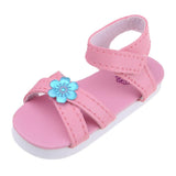Max 1/3 BJD Ankle Strape Shoes Sandals For Night Lolita Dolls Pink Flower