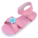 Max 1/3 BJD Ankle Strape Shoes Sandals For Night Lolita Dolls Pink Flower