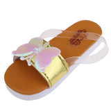 Max Stylish 1/3 BJD Shoes PU Slippers Sandals Flats For Dollfie Accessory Gold