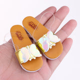 Max Stylish 1/3 BJD Shoes PU Slippers Sandals Flats For Dollfie Accessory Gold