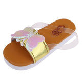 Max Stylish 1/3 BJD Shoes PU Slippers Sandals Flats For Dollfie Accessory Gold