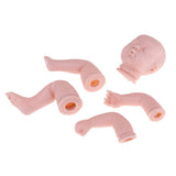 Max 19" Unpainted Reborn Kit Newborn Baby Doll with Head 3/4 Arms Full Legs