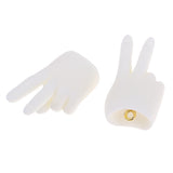 Max 1/4 BJD Giant Baby Doll Hands Resin Fat Hands Type White Skin #3