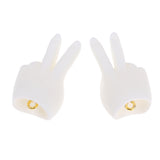 Max 1/4 BJD Giant Baby Doll Hands Resin Fat Hands Type White Skin #3