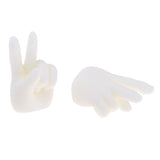Max 1/4 BJD Giant Baby Doll Hands Resin Fat Hands Type White Skin #3