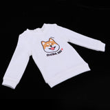 Maxbell Fashion Doll Clothes Round Neck Sweatshirt Pullover Top For 70cm Uncle BJD Outfit Accessory White