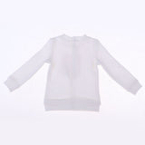 Maxbell Fashion Doll Clothes Round Neck Sweatshirt Pullover Top For 70cm Uncle BJD Outfit Accessory White