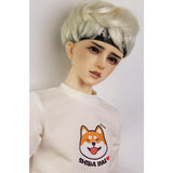 Maxbell Fashion Doll Clothes Round Neck Sweatshirt Pullover Top For 70cm Uncle BJD Outfit Accessory White
