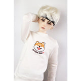 Maxbell Fashion Doll Clothes Round Neck Sweatshirt Pullover Top For 70cm Uncle BJD Outfit Accessory White