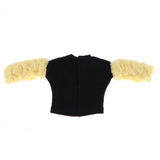 Max Trendy Splicing Plush Sleeve Pullover for Blythe Doll Casual Clothing Yellow