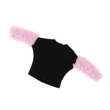 Max Trendy Splicing Plush Sleeve Pullover for Blythe Doll Casual Clothing Pink