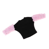 Max Trendy Splicing Plush Sleeve Pullover for Blythe Doll Casual Clothing Pink