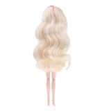 Maxbell 1/6 BJD Doll Flexible Nude Body Model Female with Golden Hair, 3D Eyes for XinYi, XinYan Doll