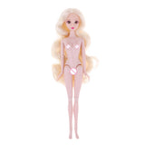 Maxbell 1/6 BJD Doll Flexible Nude Body Model Female with Golden Hair, 3D Eyes for XinYi, XinYan Doll