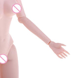 Maxbell 1/6 BJD Doll Flexible Nude Body Model Female with Golden Hair, 3D Eyes for XinYi, XinYan Doll