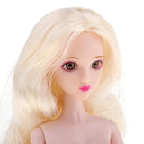 Maxbell 1/6 BJD Doll Flexible Nude Body Model Female with Golden Hair, 3D Eyes for XinYi, XinYan Doll