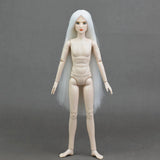 Max 1/6 Male BJD Doll White Hair Head Sculpt Ball-Jointed Doll Body Parts Accs