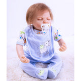 Max Lovely Printed Rompers Pants & Bibs For 20'' Newborn Infant Doll Accessories