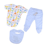 Max Lovely Printed Rompers Pants & Bibs For 20'' Newborn Infant Doll Accessories