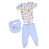 Max Lovely Printed Rompers Pants & Bibs For 20'' Newborn Infant Doll Accessories