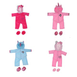 Max Plush Doll Hoodies Romper Jumpsuits For 18inch Girl Doll Blue Horse