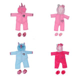 Max Plush Doll Hoodies Romper Jumpsuits For 18inch Girl Doll Blue Horse