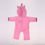 Max Plush Doll Hoodies Romper Jumpsuits For 18inch Girl Doll Pink Horse
