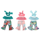 Max Cute Doll Boat Neck Dress Bell Bottoms For 18'' Doll Green