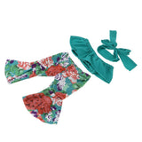 Max Cute Doll Boat Neck Dress Bell Bottoms For 18'' Doll Green