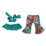 Max Cute Doll Boat Neck Dress Bell Bottoms For 18'' Doll Green