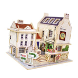 Maxbell 1/24 DIY Miniature Dollhouse Furniture Kit 3D Detachable Dolls House Villa Model Assembly Puzzle Toy Birthday Christmas Festival Gifts