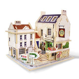Maxbell 1/24 DIY Miniature Dollhouse Furniture Kit 3D Detachable Dolls House Villa Model Assembly Puzzle Toy Birthday Christmas Festival Gifts
