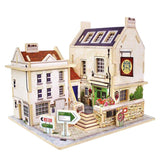 Maxbell 1/24 DIY Miniature Dollhouse Furniture Kit 3D Detachable Dolls House Villa Model Assembly Puzzle Toy Birthday Christmas Festival Gifts
