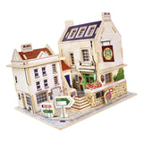 Maxbell 1/24 DIY Miniature Dollhouse Furniture Kit 3D Detachable Dolls House Villa Model Assembly Puzzle Toy Birthday Christmas Festival Gifts