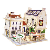 Maxbell 1/24 DIY Miniature Dollhouse Furniture Kit 3D Detachable Dolls House Villa Model Assembly Puzzle Toy Birthday Christmas Festival Gifts